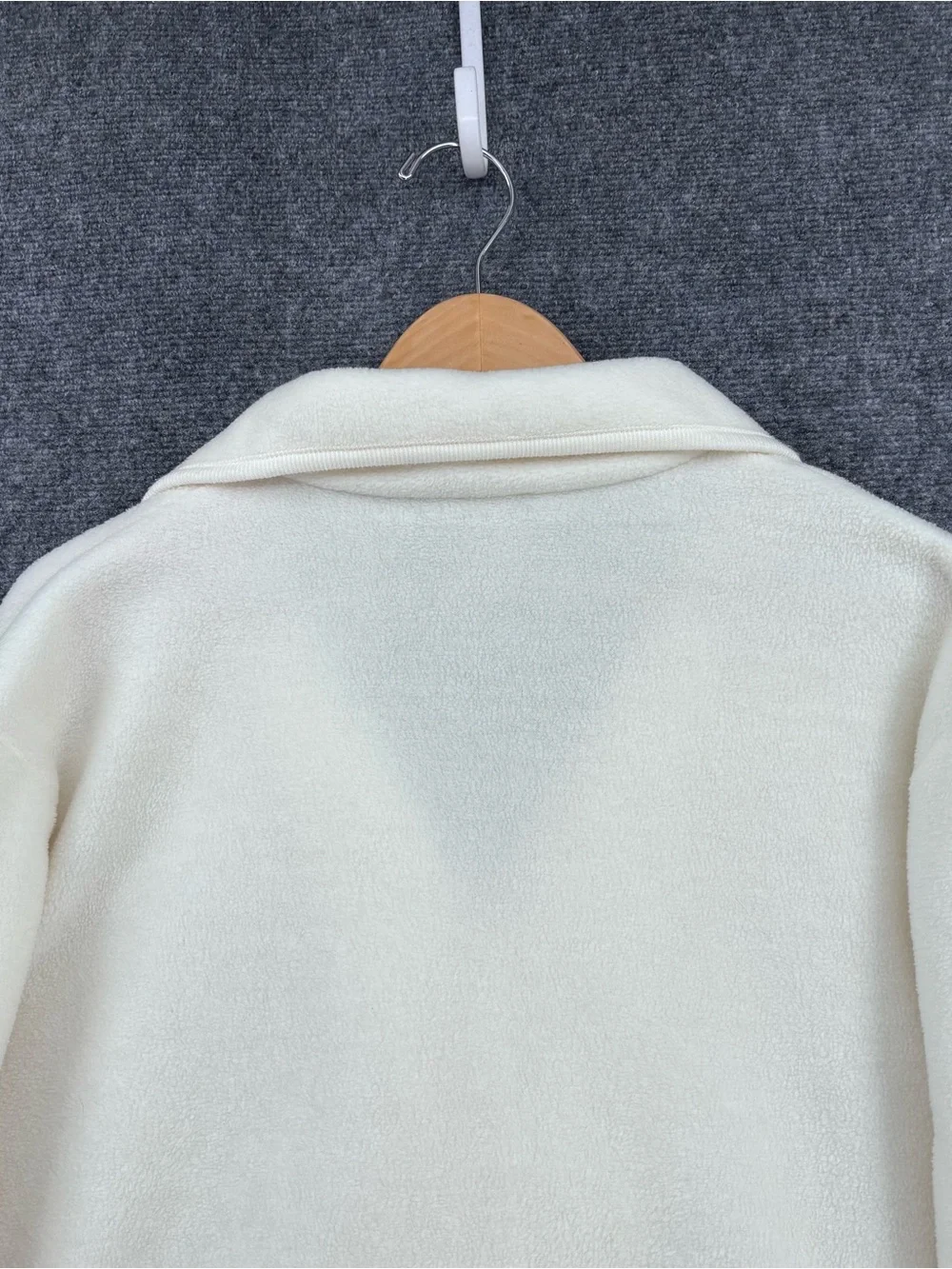 VTG Northern Reflections Off White Fleece Grandmacore Cottagecore Jacket Size L